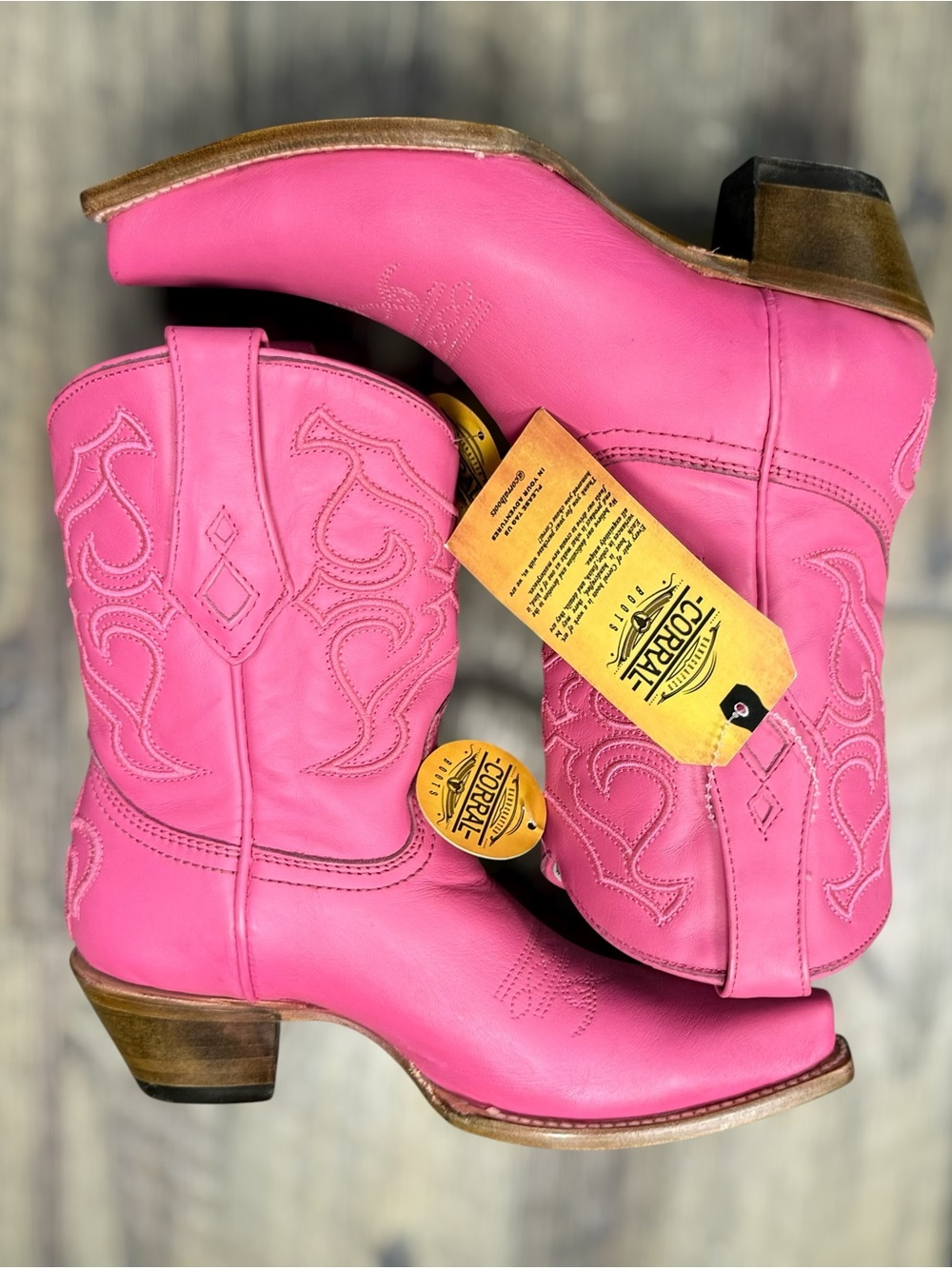 Corral - Women's Embroidery Ankle Western Boots 6.5 - Picture 4 of 7